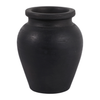 6.25” Terracotta Bud Vase – Black  | Vase à fleurs de 6,25 po en terre cuite - noir