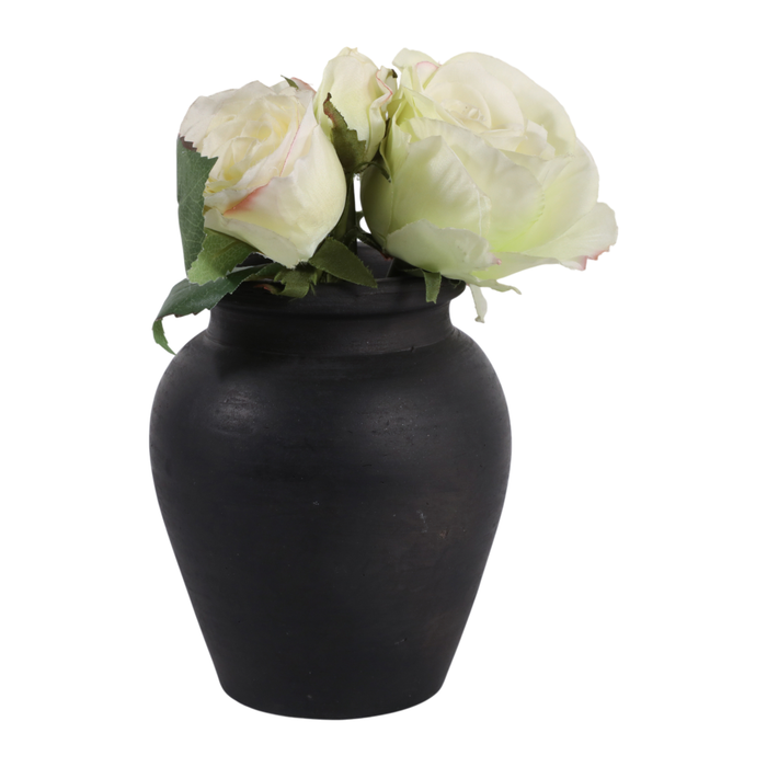 6.25” Terracotta Bud Vase – Black 