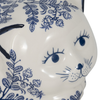 4” Ceramic Sleeping Chinoiserie Cat – Blue  | Chat endormi de 4 po en céramique de style chinoiserie - bleu