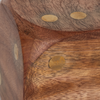 4” Antique Wood Dice – Brown | Dé antique de 4 po en bois - brun