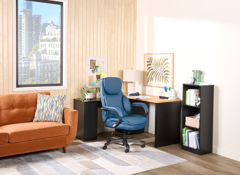 Sealy® Palisade 28\" Adjustable Ergonomic Office Chair - Blue