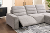 Shaquille O’Neal Home Prestige 3-Piece Right-Facing Sectional with Power Reclining – Grey | Sofa sectionnel de droite Prestige de Shaquille O’Neal Home 3 pièces avec inclinaison électrique - gris