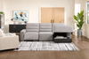 Shaquille O’Neal Home Prestige 3-Piece Right-Facing Sectional with Power Reclining – Grey | Sofa sectionnel de droite Prestige de Shaquille O’Neal Home 3 pièces avec inclinaison électrique - gris