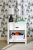 Quinn Bedside 1-Drawer Nightstand with Shelf, 24"W x 26"H - White | Table de nuit Quinn de 24 po (L) x 26 po (H) à 1 tiroir avec tablette - blanche