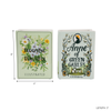 8.25” Set of 2 Ceramic Spring Book Vase – Green  | Ensemble de 2 vases Spring de 8,25 po en céramique en forme de livre - vert