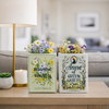 8.25” Set of 2 Ceramic Spring Book Vase – Green  | Ensemble de 2 vases Spring de 8,25 po en céramique en forme de livre - vert