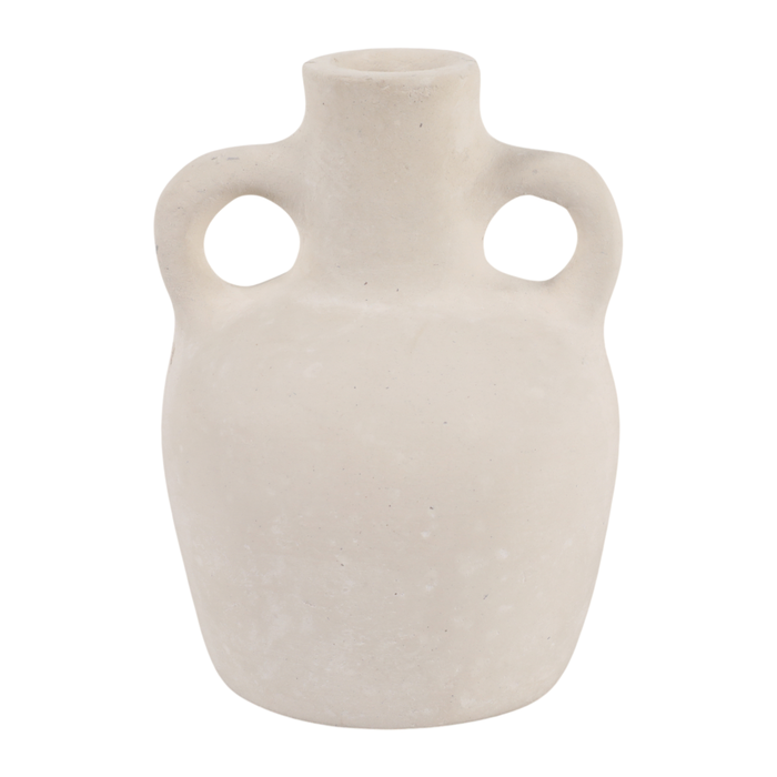 6.5” Contemporary Boho Bud Vase – Ivory 