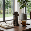 9.5” Sitting Dog Decoration – Bronze | Chien assis décoratif de 9,5 po - bronze