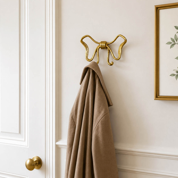 8.25” Bow Wall Hook – Gold