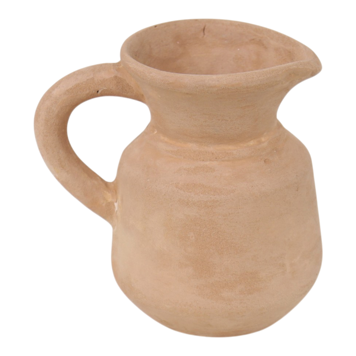 5.75” Terracotta Bud Vase Pitcher – Natural 