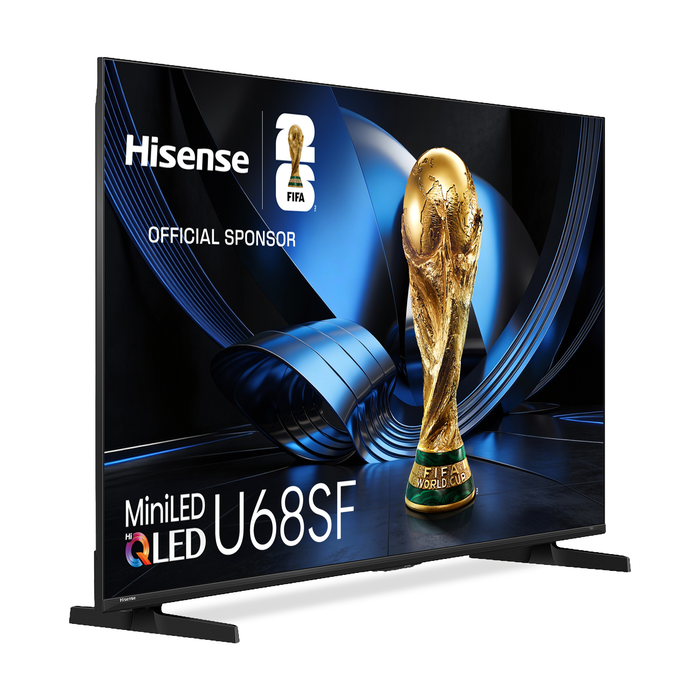 Hisense 75\" U68SF Mini-LED QLED 4K UHD AI TV (75U68SF) - 2026 Model