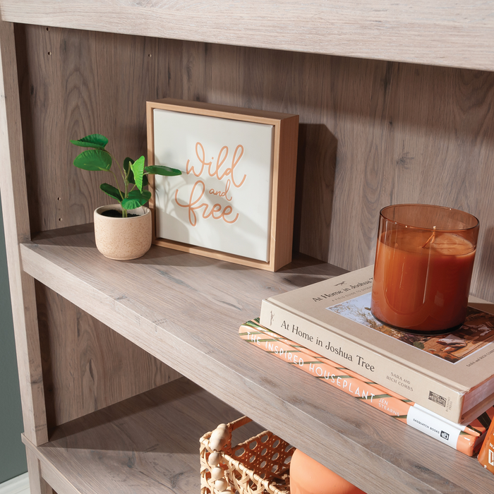 Alcott 35.28” 5-Shelf Bookcase with 3 Adjustable Shelves - Pacific Maple