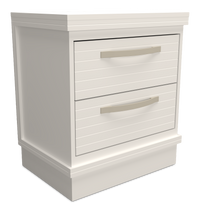 Alpine Bedside 2-Drawer Nightstand with USB-C Port, 22