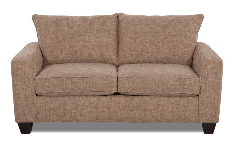Made in Canada Customizable Sofa Lab Arc 86\" Fabric Condo Sofa  – Chenille Praline