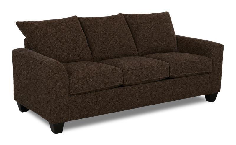 Made in Canada Customizable Sofa Lab Arc 86\" Fabric Sofa  – Teddy Walnut
