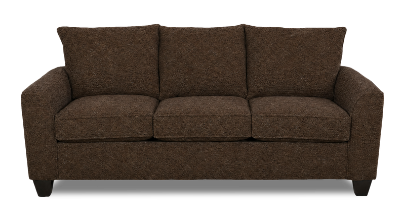 Made in Canada Customizable Sofa Lab Arc 86\" Fabric Sofa  – Teddy Walnut