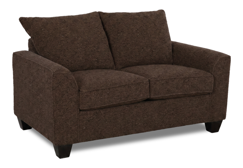 Made in Canada Customizable Sofa Lab Arc  63\" Fabric Loveseat – Teddy Walnut