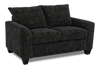 Made in Canada Customizable Sofa Lab Arc  63" Fabric Loveseat – Plush Charcoal | Causeuse personnalisable Roll de Sofa Lab de 63 po fabriqué au Canada en tissu - Plush Charcoal
