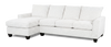 Made in Canada Customizable Sofa Lab Arc Left-Facing Fabric Sofa Chaise - Teddy Snow | Sofa avec fauteuil long de gauche personnalisable Arc de Sofa Lab fabriqué au Canada en tissu - Teddy Snow