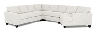 Made in Canada Customizable Sofa Lab Arc 4-Piece Right-Facing Sectional with Cuddler - Teddy Riverrock