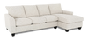 Made in Canada Customizable Sofa Lab Arc Fabric Right-Facing Sofabed Sectional - Teddy Riverrock