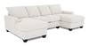 Made in Canada Customizable Sofa Lab Arc Fabric Double Chaise Sectional - Teddy Riverrock | Sofa sectionnel avec deux fauteuils longs personnalisable Arc de Sofa Lab fabriqué au Canada en tissu - Teddy Riverrock