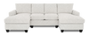 Made in Canada Customizable Sofa Lab Arc Fabric Double Chaise Sectional - Teddy Riverrock | Sofa sectionnel avec deux fauteuils longs personnalisable Arc de Sofa Lab fabriqué au Canada en tissu - Teddy Riverrock