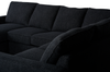 Made in Canada Customizable Sofa Lab Arc 3 Piece Left-Facing Fabric Sectional with Chaise - Teddy Raven | Sofa sectionnel de gauche 3 pièces avec fauteuil long personnalisable Arc de Sofa Lab fabriqué au Canada en tissu - Teddy Raven