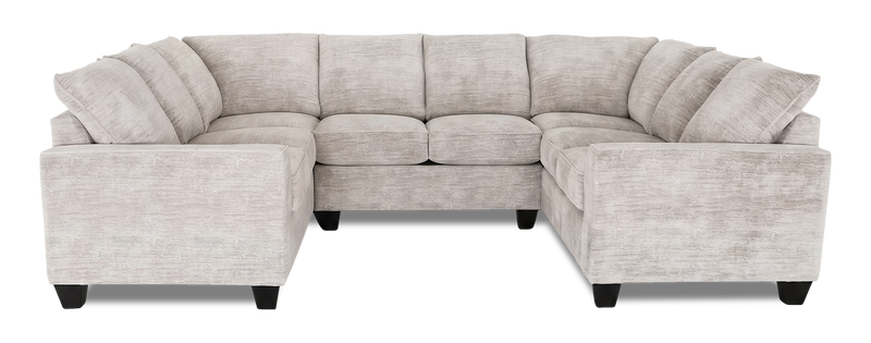 Made in Canada Customizable Sofa Lab Arc U-Shaped Sectional - Plush Oyster