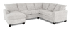 Made in Canada Customizable Sofa Lab Arc 3 Piece Left-Facing Fabric Sectional with Chaise - Plush Oyster | Sofa sectionnel de gauche 3 pièces avec fauteuil long personnalisable Arc de Sofa Lab fabriqué au Canada en tissu - Plush Oyster