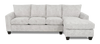 Made in Canada Customizable Sofa Lab Arc Fabric Right-Facing Sofabed Sectional - Plush Oyster| Sofa-lit sectionnel de droite personnalisable Arc de Sofa Lab fabriqué au Canada en tissu - Plush Oyster