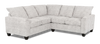 Made in Canada Customizable Sofa Lab Arc 2-Piece Fabric Sectional - Plush Oyster | Sofa sectionnel 2 pièces personnalisable Arc de Sofa Lab fabriqué au Canada en tissu - Plush Oyster