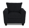 Made in Canada Customizable Sofa Lab Arc 40" Fabric Chair – Teddy Raven | Fauteuil personnalisable Roll de Sofa Lab de 40 po fabriqué au Canada en tissu - Teddy Raven