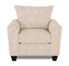 Made in Canada Customizable Sofa Lab Arc 40" Fabric Chair – Plush Parchment | Fauteuil personnalisable Roll de Sofa Lab de 40 po fabriqué au Canada en tissu - Plush Parchment