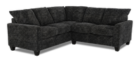 Made in Canada Customizable Sofa Lab Arc 2-Piece Fabric Sectional - Plush Charcoal 