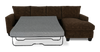 Made in Canada Customizable Sofa Lab Arc Fabric Right-Facing Sofabed Sectional - Plush Chocolate | Sofa-lit sectionnel de droite personnalisable Arc de Sofa Lab fabriqué au Canada en tissu - Plush Chocolate