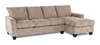 Made in Canada Customizable Sofa Lab Arc Right-Facing Fabric Sofa Chaise  – Chenille Praline