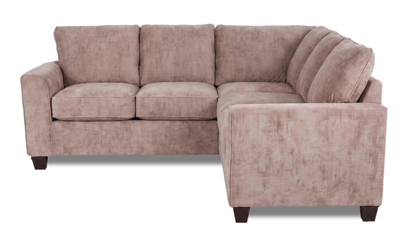 Made in Canada Customizable Sofa Lab Arc 2-Piece Fabric Sectional - Chenille Praline