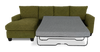 Made in Canada Customizable Sofa Lab Arc Fabric Left-Facing Sofabed Sectional - Chenille Moss | Sofa-lit sectionnel de gauche personnalisable Arc de Sofa Lab fabriqué au Canada en tissu - Chenille Moss
