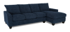 Made in Canada Customizable Sofa Lab Arc Fabric Right-Facing Sofabed Sectional - Chenille Pacific | Sofa-lit sectionnel de droite personnalisable Arc de Sofa Lab fabriqué au Canada en tissu - Chenille Pacific