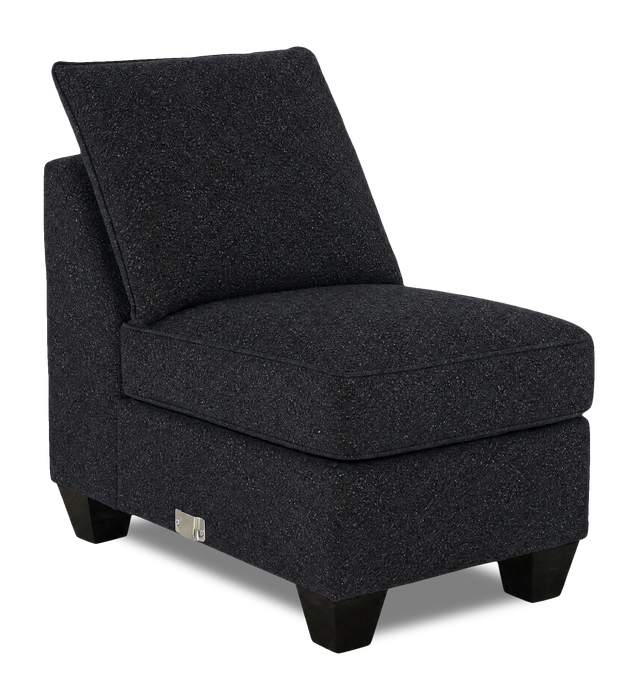 Made in Canada Customizable Sofa Lab Arc 46\" Fabric Armless Chair – Teddy Raven