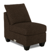 Made in Canada Customizable Sofa Lab Arc 46\" Fabric Armless Chair – Teddy Walnut