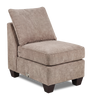 Made in Canada Customizable Sofa Lab Arc 46" Fabric Armless Chair – Chenille Praline | Fauteuil sans accoudoirs personnalisable Curve de Sofa Lab de 24 po fabriqué au Canada en tissu  - Chenille Praline