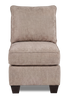 Made in Canada Customizable Sofa Lab Arc 46" Fabric Armless Chair – Chenille Praline | Fauteuil sans accoudoirs personnalisable Curve de Sofa Lab de 24 po fabriqué au Canada en tissu  - Chenille Praline