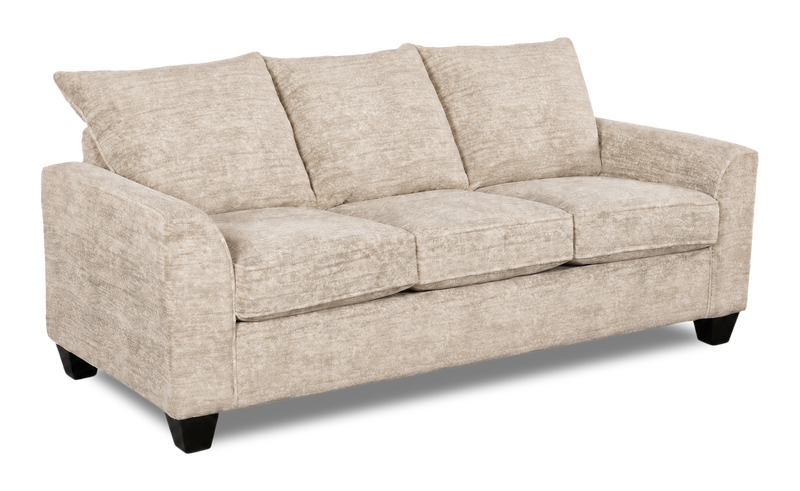 Made in Canada Customizable Sofa Lab Arc 38\" Fabric Sofa Bed - Plush Parchment