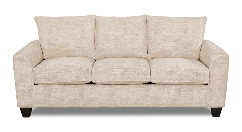 Made in Canada Customizable Sofa Lab Arc 38\" Fabric Sofa Bed - Plush Parchment