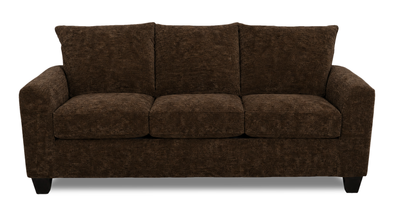 Made in Canada Customizable Sofa Lab Arc 38\" Fabric Sofa Bed - Plush Chocolate
