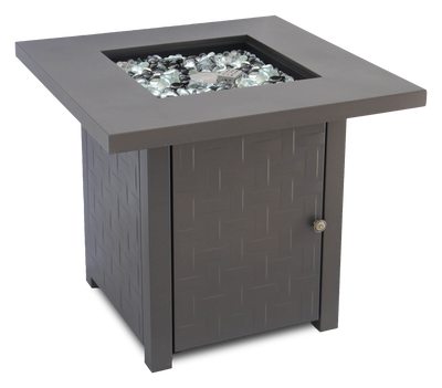 Aster Fire Pit Table, 28"W, 40,000 BTU, Propane/Natural Gas Convertible, Metal | Foyer-table Aster convertible au propane ou au gaz naturel de 28 po (L) et de 40 000 BTU en métal
