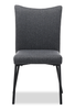 Atlas 5pc Dining Set with Table & 4 Chairs, Sintered Stone & Metal, 71"W - Grey/Black | Ensemble de salle à manger Atlas 5 pièces en pierre frittée et métal avec table de 71 po (L) et 4 chaises - gris et noir