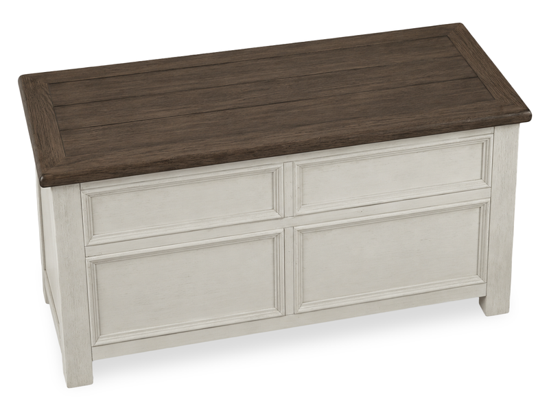 Baxter 46” Country-Style Lift-Top Coffee Table – Mocha